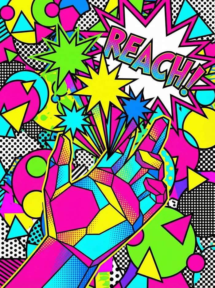 澳门太阳城 - 波普艺术抽象手部星空创作